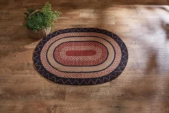 Zig Zag Oval Braided Rug - 32x42